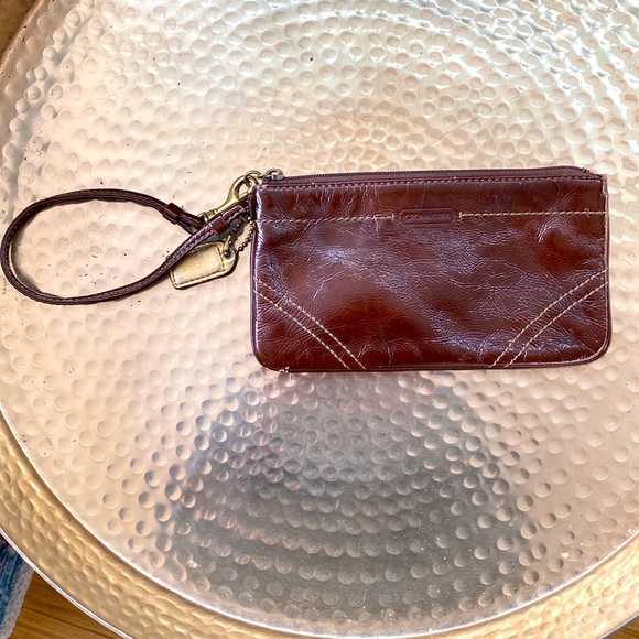 Coach Handbags - Brown Coach Wristlet